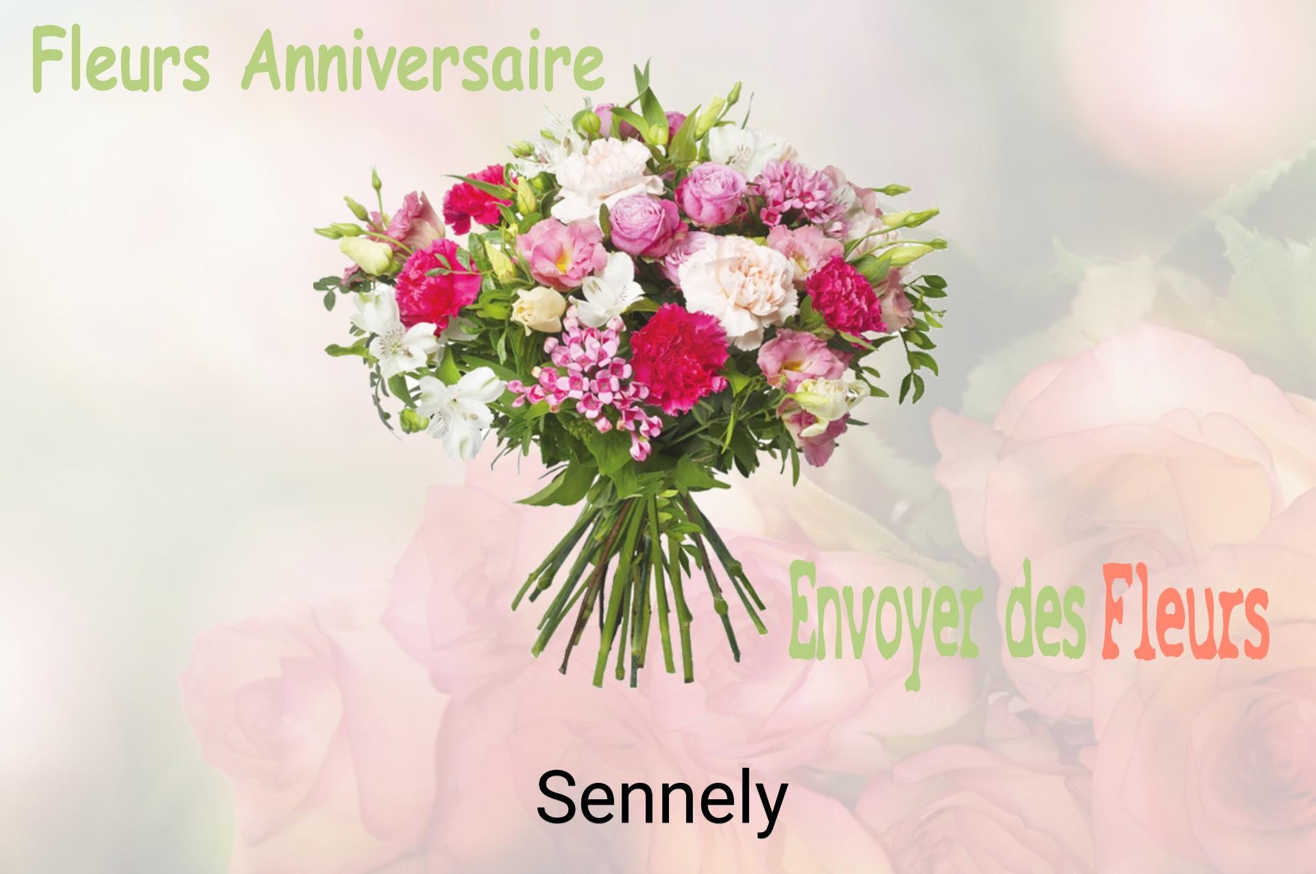 Bouquet de fleurs d’anniversaire livré à Sennely